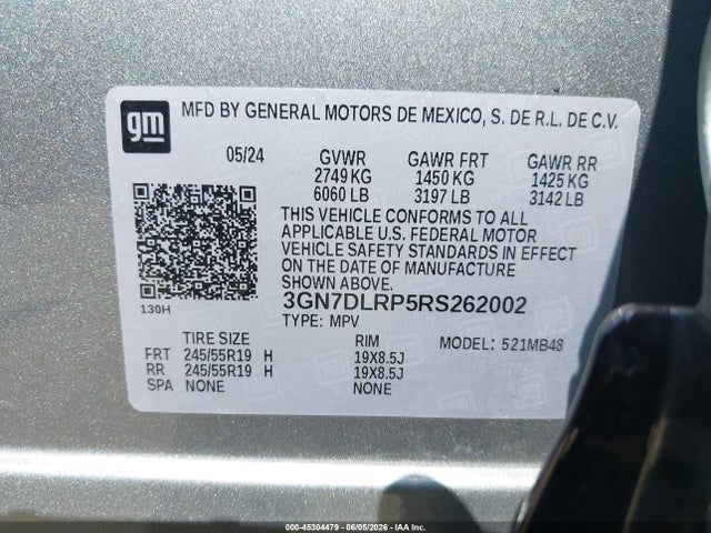 Chevrolet Equinox Ev Lt 2024 3GN7DLRP5RS262002 Image 9