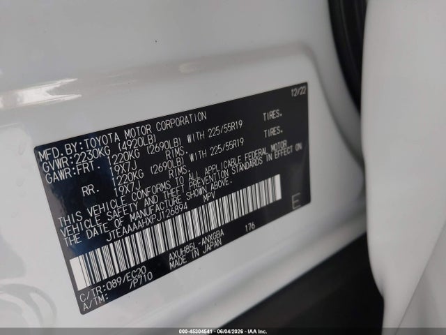 Toyota Venza Xle 2023 JTEAAAAHXPJ126894 Image 9