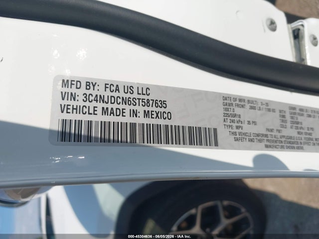 Auction sale of the 2025 Jeep Compass Limited 4x4, vin: 3C4NJDCN6ST587635, lot number: 45304636