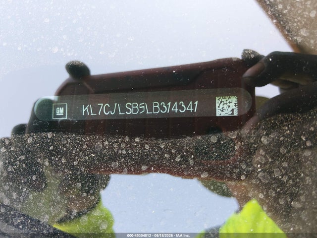 Продаж на аукціоні авто 2020 Chevrolet Trax Fwd Lt, vin: KL7CJLSB5LB314341, номер лоту: 45304812