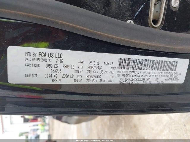 Продаж на аукціоні авто 2017 Jeep Compass Latitude Fwd, vin: 1C4NJCEA7HD115995, номер лоту: 45304903