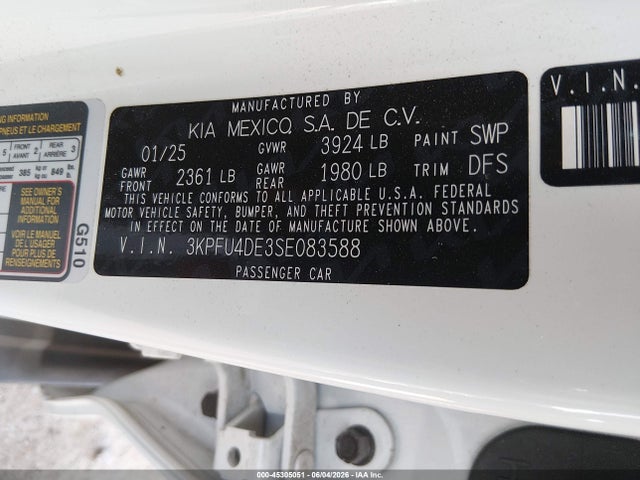 KIA K4 Ex 2025 3KPFU4DE3SE083588 Image 9