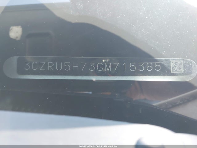 Продаж на аукціоні авто 2016 Honda Hr-v Ex-l, vin: 3CZRU5H73GM715365, номер лоту: 45305060
