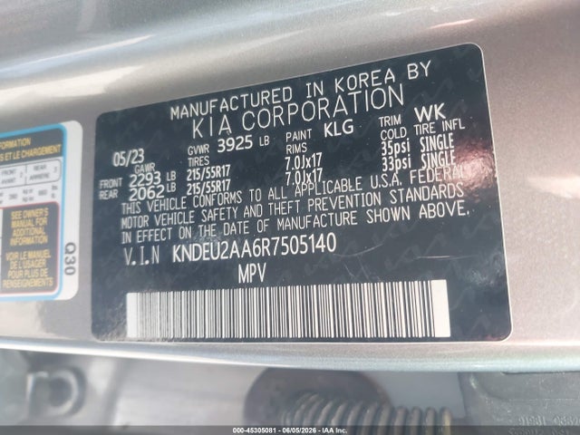 KNDEU2AA6R7505140 KIA SELTOS S
