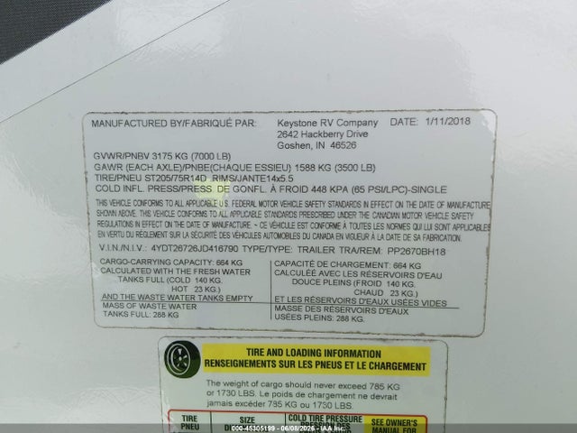 Keystone Rv Passport 2018 4YDT26726JD416790 Image 9