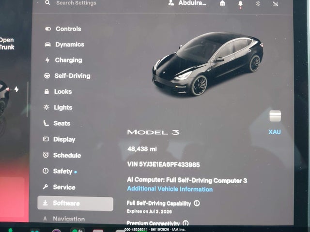 Aukcja sprzedaży 2023 Tesla Model 3 Rear-wheel Drive, vin: 5YJ3E1EA6PF433985, numer aukcji: 45305311