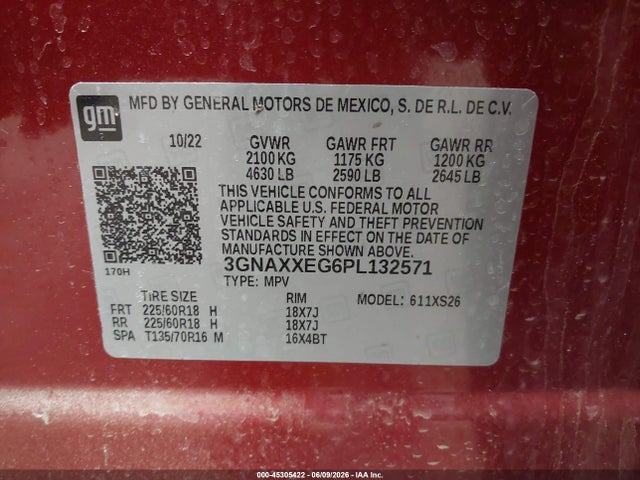 Chevrolet Equinox Awd Premier 2023 3GNAXXEG6PL132571 Image 9
