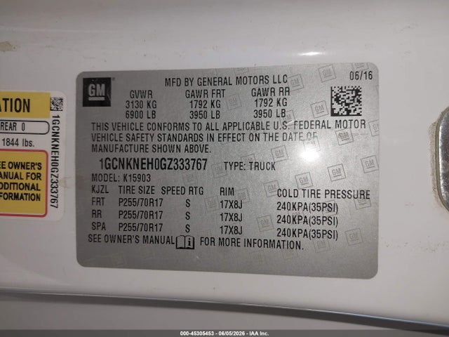 Chevrolet Silverado 1500 Wt 2016 1GCNKNEH0GZ333767 Image 9