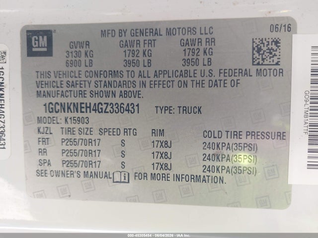 Chevrolet Silverado 1500 Wt 2016 1GCNKNEH4GZ336431 Image 9