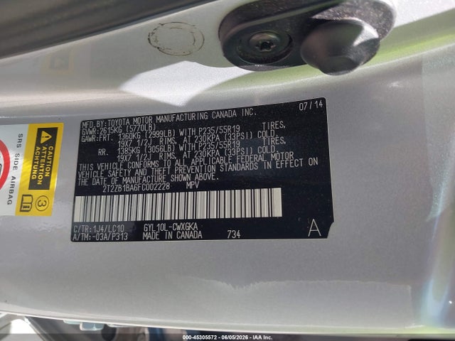 Продажа на аукционе авто 2015 Lexus Rx 450h, vin: 2T2ZB1BA6FC002228, номер лота: 45305572
