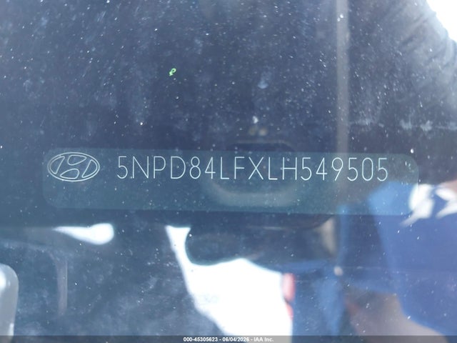 Aukcja sprzedaży 2020 Hyundai Elantra Sel, vin: 5NPD84LFXLH549505, numer aukcji: 45305623