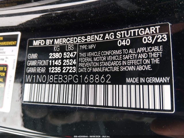 Aukcja sprzedaży 2023 Mercedes-benz Glc 300 4matic Coupe, vin: W1N0J8EB3PG168862, numer aukcji: 45305844