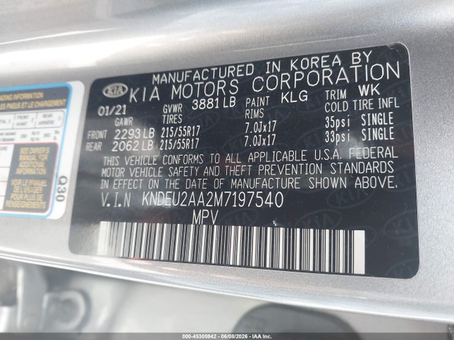 KIA SELTOS S 2021 KNDEU2AA2M7197540 Image 9