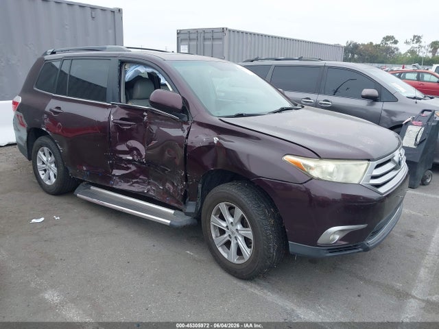 2012 Toyota Highlander Se მანქანა იყიდება აუქციონზე, vin: 5TDZA3EH7CS027492, აუქციონის ნომერი: 45305972