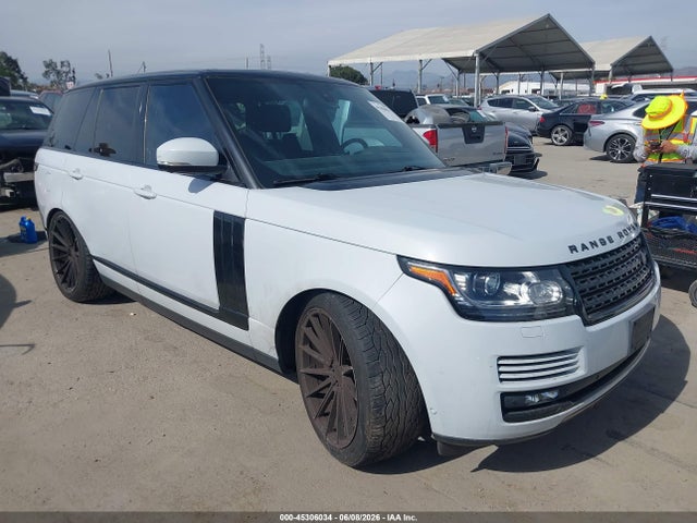 2015 Land Rover Range Rover 5.0l V8 Supercharged მანქანა იყიდება აუქციონზე, vin: SALGS2TF9FA236419, აუქციონის ნომერი: 45306034