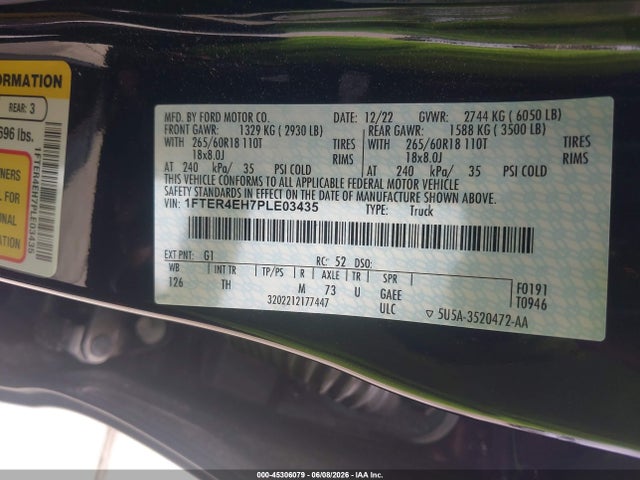 Ford Ranger Xlt 2023 1FTER4EH7PLE03435 Image 9
