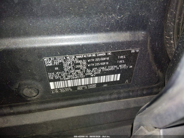 2T3DWRFVXKW031567 Toyota Rav4 Hybrid Limited