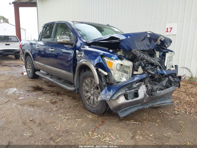 45306185 :رقم المزاد ، 1N6AA1E68HN526523 vin ، 2017 Nissan Titan Platinum Reserve مزاد بيع