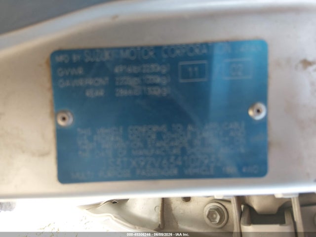 Продажа на аукционе авто 2003 Suzuki Xl-7, vin: JS3TX92V634107932, номер лота: 45306246