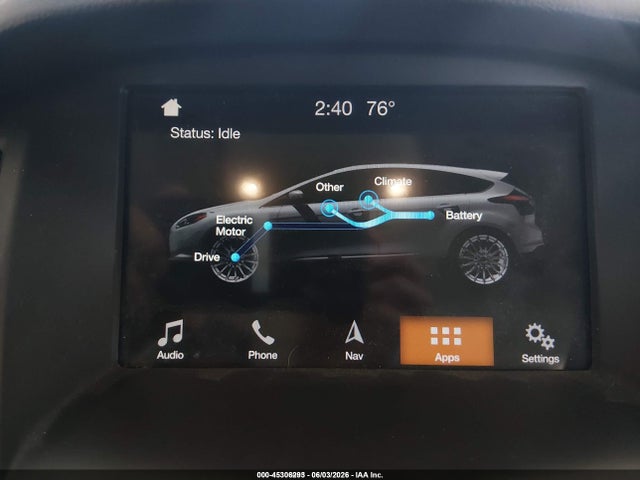 Ford FOCUS ELECTRIC 2018 1FADP3R41JL296124 Image 17