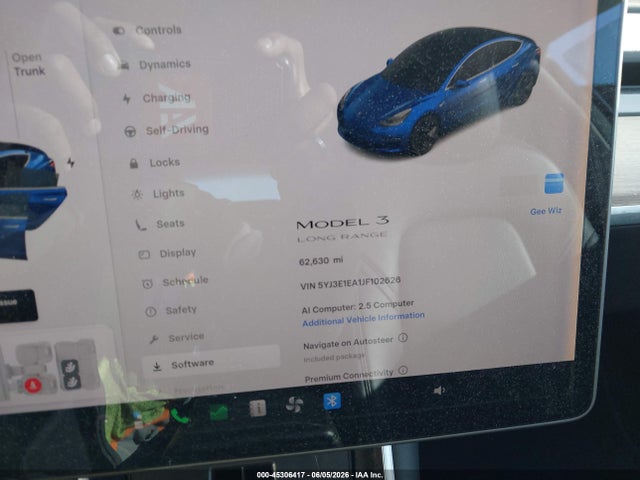 Продажа на аукционе авто 2018 Tesla Model 3 Long Range/mid Range, vin: 5YJ3E1EA1JF102626, номер лота: 45306417