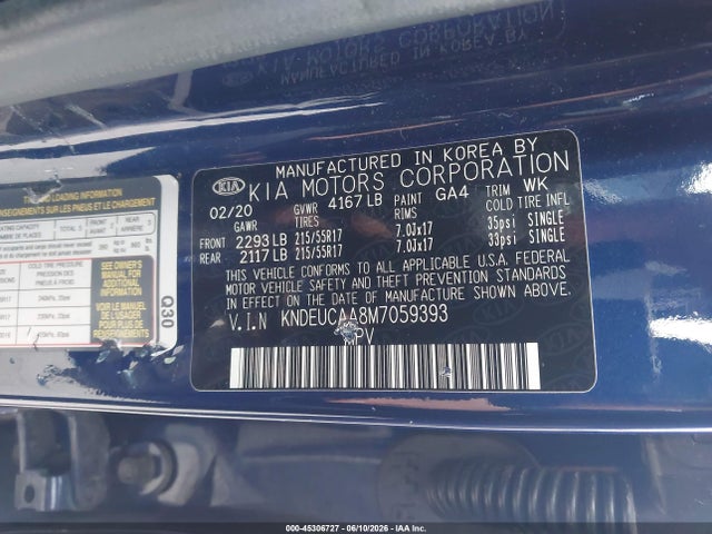 KIA SELTOS S 2021 KNDEUCAA8M7059393 Image 9