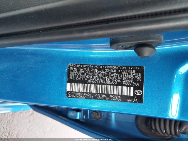 Toyota COROLLA IM 2017 JTNKARJE8HJ550634 Image 9