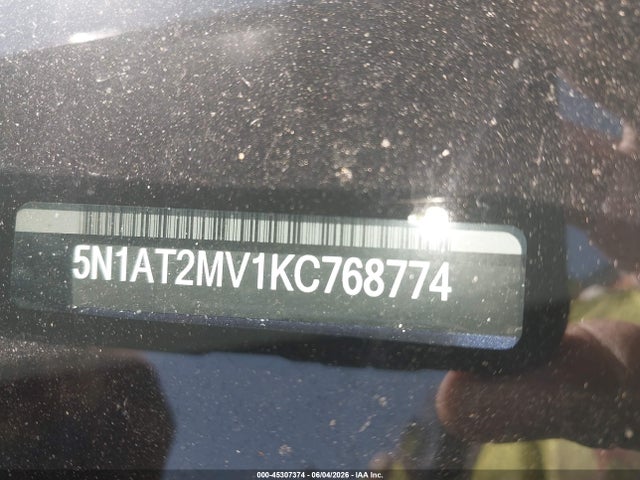 Aukcja sprzedaży 2019 Nissan Rogue Sv, vin: 5N1AT2MV1KC768774, numer aukcji: 45307374