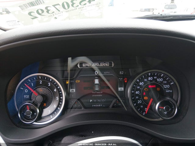45307392 :رقم المزاد ، 1C6SRFBT6KN530432 vin ، 2019 Ram 1500 Big Horn/lone Star Quad Cab 4x4 6'4 Box مزاد بيع