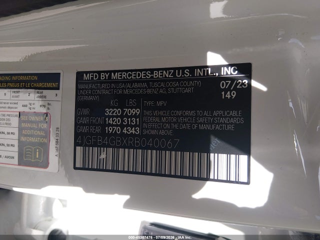 4JGFB4GBXRB040067 Mercedes-Benz Gle 450 Plug-in Hybrid 4matic