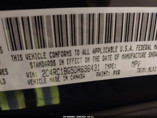 Продажа на аукционе авто 2013 Chrysler Town & Country Touring, vin: 2C4RC1BG5DR696431, номер лота: 45307481