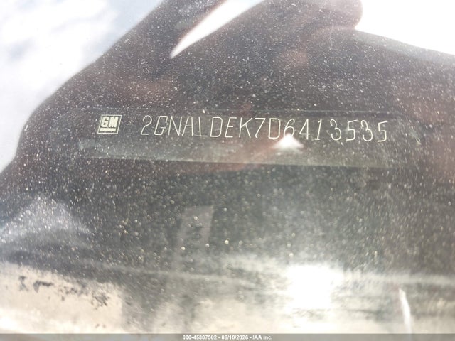 2013 Chevrolet Equinox 1lt მანქანა იყიდება აუქციონზე, vin: 2GNALDEK7D6413535, აუქციონის ნომერი: 45307502