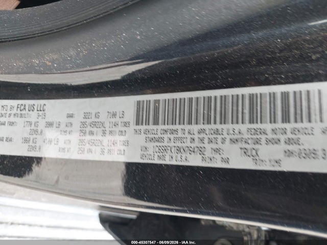 Aukcja sprzedaży 2019 Ram 1500 Longhorn  4x4 5'7 Box, vin: 1C6SRFKT8KN764782, numer aukcji: 45307547