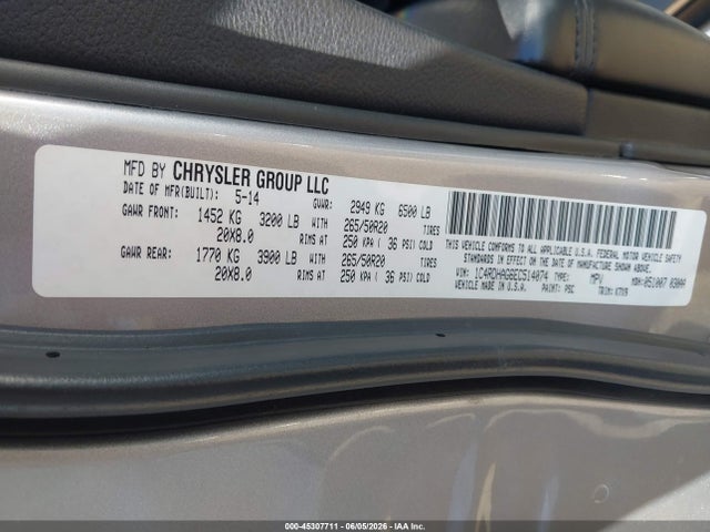 Dodge Durango Sxt 2014 1C4RDHAG6EC514074 Image 9
