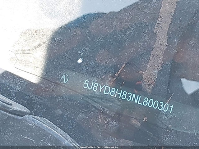 Aukcja sprzedaży 2022 Acura Mdx Type S W/advance Package, vin: 5J8YD8H83NL800301, numer aukcji: 45307741