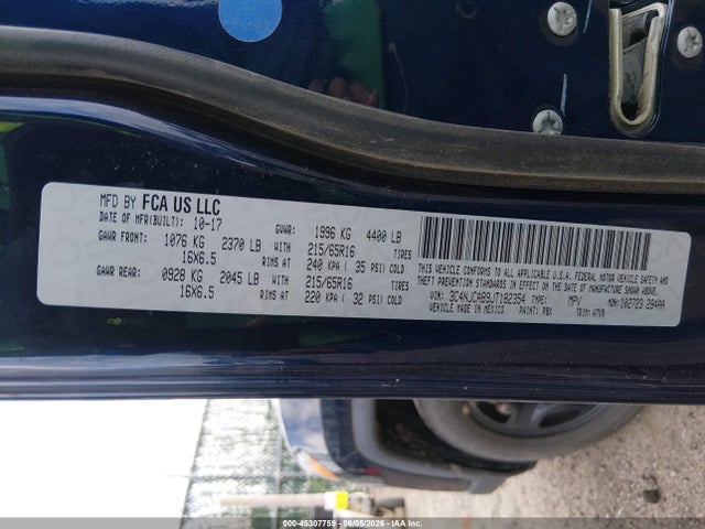 3C4NJCAB9JT182354 Jeep Compass Sport Fwd