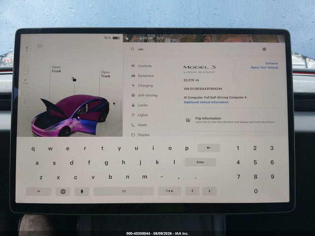 Tesla MODEL 3 2025 5YJ3E1EAXSF964244 Image 7