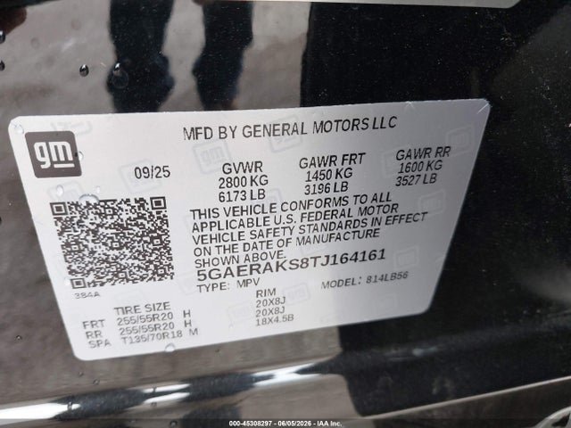 45308297 :رقم المزاد ، 5GAERAKS8TJ164161 vin ، 2026 Buick Enclave Preferred Fwd مزاد بيع