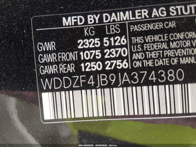 Продажа на аукционе авто 2018 Mercedes-benz E 300, vin: WDDZF4JB9JA374380, номер лота: 45308399