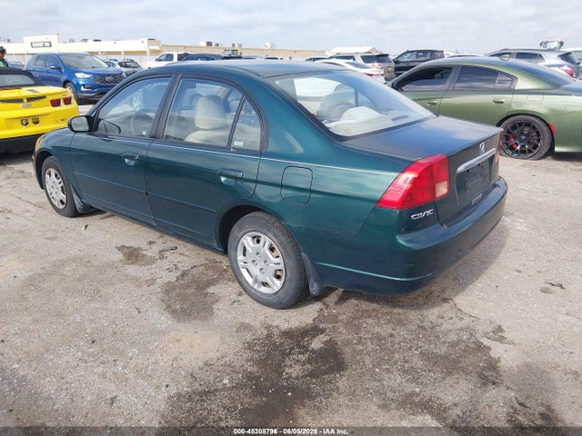 2002 Honda Civic Lx მანქანა იყიდება აუქციონზე, vin: 1HGES16532L016575, აუქციონის ნომერი: 45308796