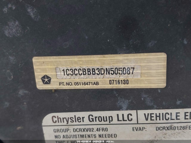 Aukcja sprzedaży 2013 Chrysler 200 Touring, vin: 1C3CCBBB3DN505087, numer aukcji: 45309036