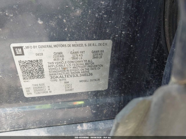 3GKALTEV3JL348126 GMC Terrain Sle