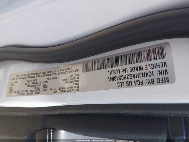 45309647 :رقم المزاد ، 1C4RJHAG3PC543849 vin ، 2023 Jeep Grand Cherokee Laredo 4x4 مزاد بيع
