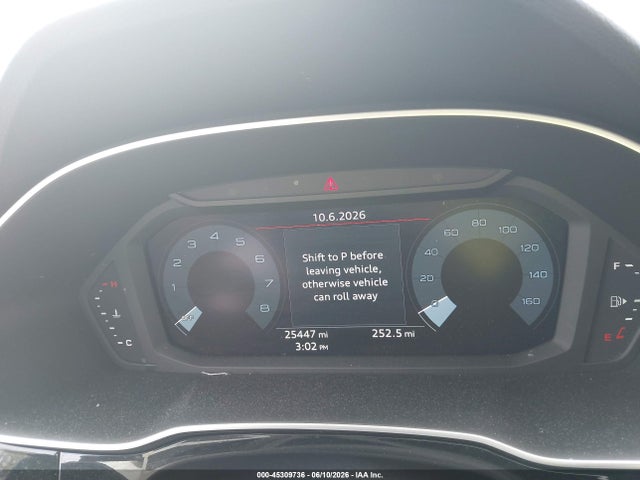 2025 Audi Q3 Premium 45 Tfsi S Line Quattro Tiptronic მანქანა იყიდება აუქციონზე, vin: WA1EECF33S1042874, აუქციონის ნომერი: 45309736