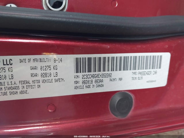 Chrysler 300 300s 2014 2C3CCABG0EH352202 Image 9