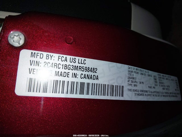 Chrysler Pacifica Touring L 2021 2C4RC1BG3MR598482 Image 9