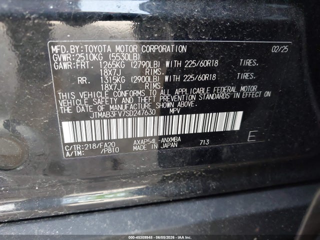 Toyota Rav4 Plug-in Hybrid Se 2025 JTMAB3FV7SD247630 Image 9