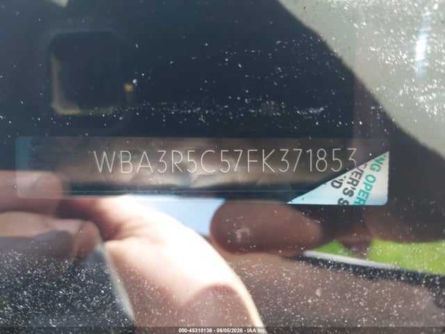 45310136 :رقم المزاد ، WBA3R5C57FK371853 vin ، 2015 Bmw 435i Xdrive مزاد بيع