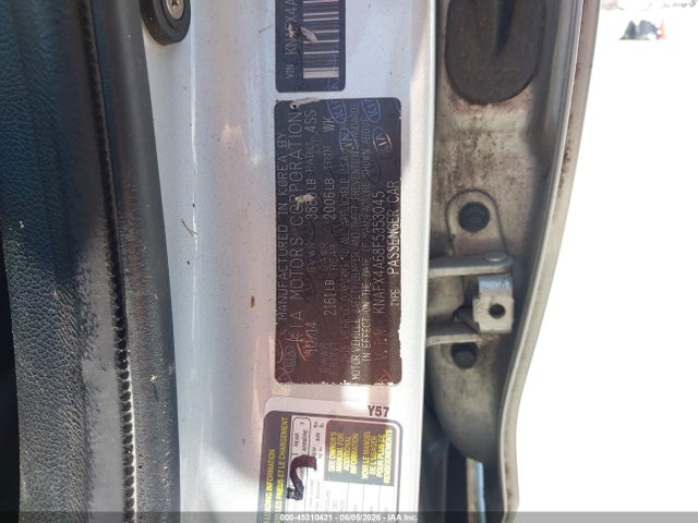 Aukcja sprzedaży 2015 Kia Forte Lx, vin: KNAFX4A68F5353045, numer aukcji: 45310421