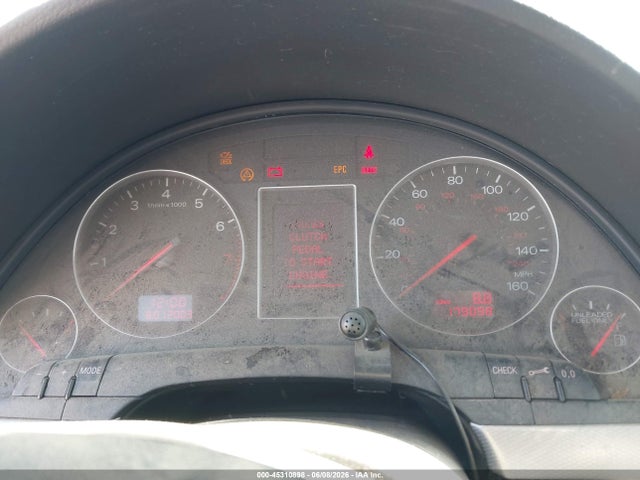 Aukcja sprzedaży 2004 Audi A4 1.8t Quattro, vin: WAULC68E74A165516, numer aukcji: 45310898
